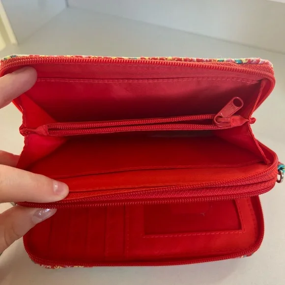 Vera Bradley Zip Around Wristlet Wallet in “Paisley in Paradise” Pattern - Picture 9 of 13